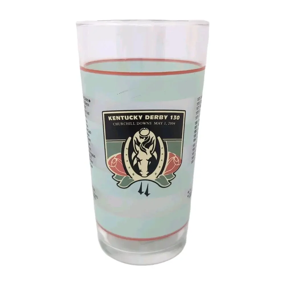 2004 Kentucky Derby 30 Mint Julep‎ Glass Souvenir Horse Race Winner Smarty Jones